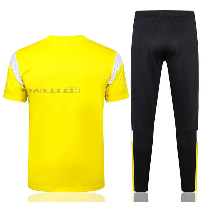 Tuta da Track del Borussia Dortmund Manga Corta 2023-2024 Giallo